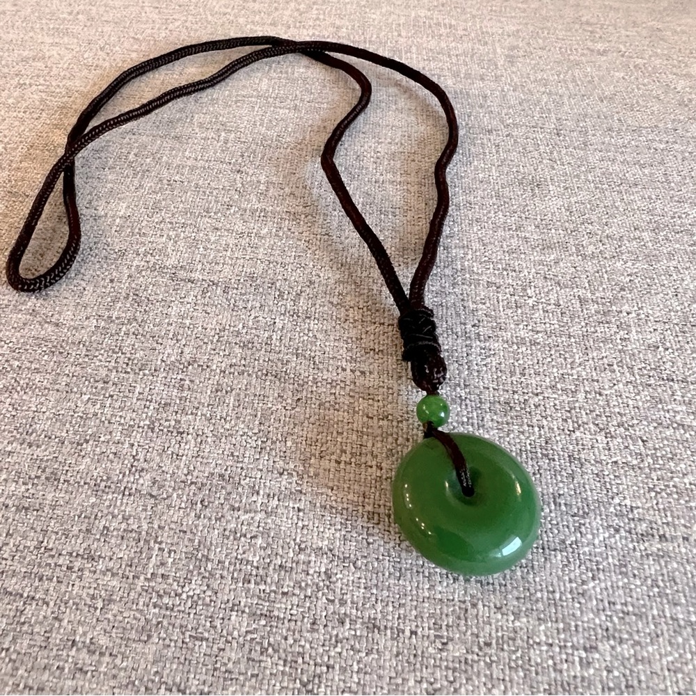 Dark Green Jade Necklace
